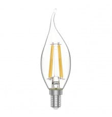 Филаментная лампа светодиодная Gauss E14 4,5W 4100К прозрачная 1041125
