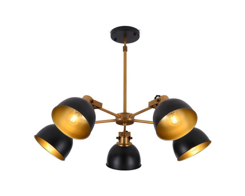Основное фото Подвесная люстра Lumina Deco Belmonti LDP D017-5 BK: Купить в Интернет магазин освещения GCSVET.RU