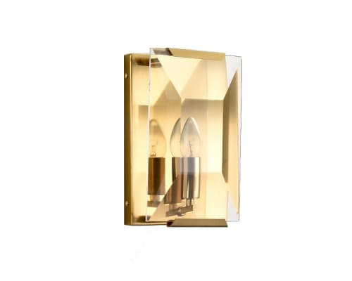 Основное фото Светильник настенный Delight Collection Harlow Crystal A003-165 A1 ti-gold: Купить в Интернет магазин освещения GCSVET.RU