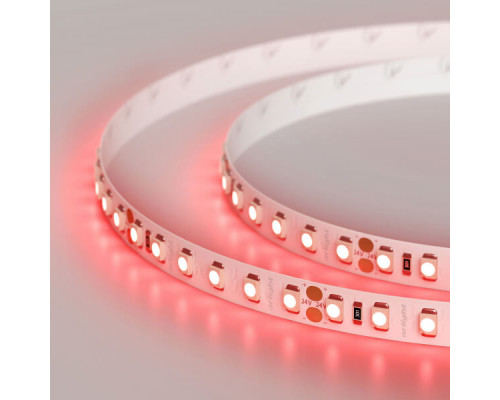 Основное фото Лента светодиодная Arlight RT-A120-8mm 24V Red (9.6 W/m, IP20, 2835, 5m) 008781(2): Купить в Интернет магазин освещения GCSVET.RU