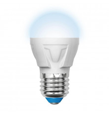 Светодиодная лампочка Uniel Яркая LED-G45 7W/NW/E27/FR PLP01WH картон
