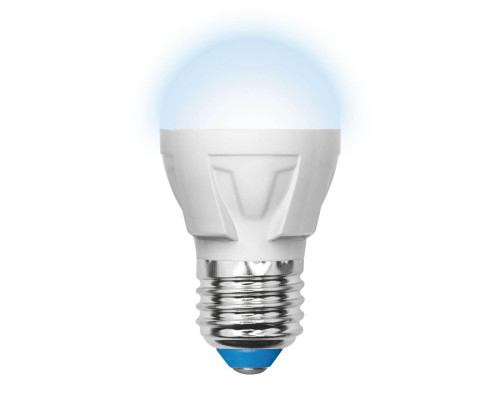 Основное фото Светодиодная лампочка Uniel Яркая LED-G45 7W/NW/E27/FR PLP01WH картон: Купить в Интернет магазин освещения GCSVET.RU