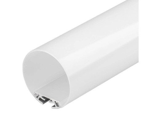 Основное фото Профиль с экраном Arlight SL-ROUND-D60-2500 ANOD+OPAL 020474: Купить в Интернет магазин освещения GCSVET.RU