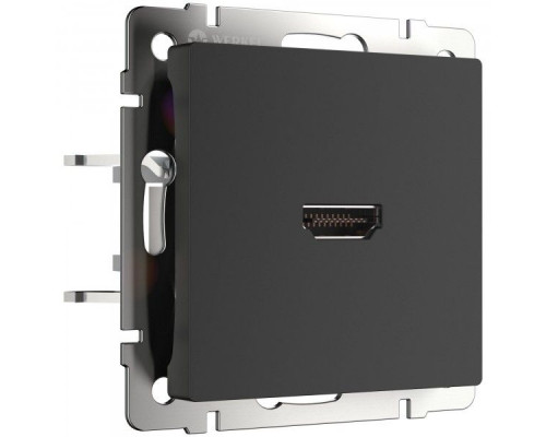 Основное фото Розетка HDMI Werkel черный матовый 4690389157066 W1186008 a051601: Купить в Интернет магазин освещения GCSVET.RU