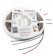 Светодиодная лента (влагозащищенная) ЭРА 14,4W/m 60LED/m 5050SMD RGB 5M LS5050-14,4-60-12-RGB-IP65-1 Б0002347
