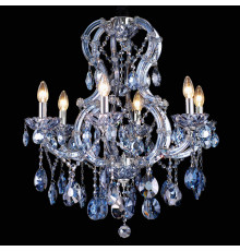 Люстра подвесная Natali Kovaltseva Milano 10651/6C CHROME, SAPPHIRE