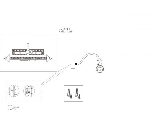 Дополнительное фото Светильник для подстветки картин Favourite Picturion 1288-1W: Купить в Интернет магазин освещения GCSVET.RU