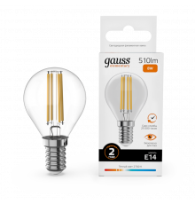 Светодиодная лампочка Gauss Filament Elementary 52118