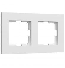 Рамка на 2 поста Slab белый матовый W0022961 4690389193385 a062795