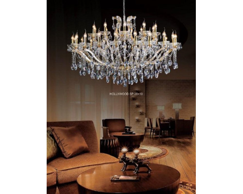 Дополнительное фото Люстра подвесная Crystal Lux Hollywood SP20+10 Gold: Купить в Интернет магазин освещения GCSVET.RU