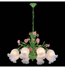 Люстра подвесная Natali Kovaltseva ROSE 11470/8C GREEN