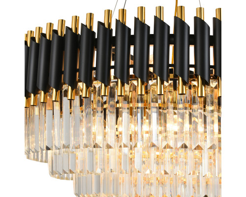 Дополнительное фото Люстра подвесная Natali Kovaltseva DARIAN 76017/12C GOLD BLACK: Купить в Интернет магазин освещения GCSVET.RU