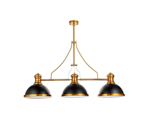 Основное фото Люстра подвесная Lumina Deco Ettore LDP 710-3 BK+MD: Купить в Интернет магазин освещения GCSVET.RU