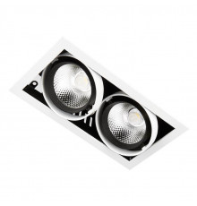 Светильник встраиваемый Ambrella Light T812 BK/CH 2*12W 4200K