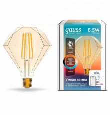 Светодиодная лампа для диммера Gauss E27 6,5W 2000-5500K золотистая 1370112