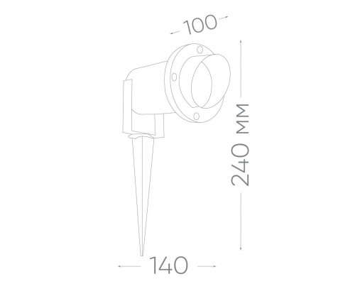 Дополнительное фото Светильник ландшафтный Feron 3736 11860: Купить в Интернет магазин освещения GCSVET.RU