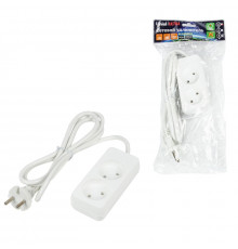 Удлинитель бытовой Uniel Ultra S-CU2-1,5 WHITE UL-00009975