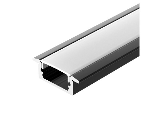 Основное фото Профиль Arlight LINE-2308-F-2000 ANOD BLACK 040301: Купить в Интернет магазин освещения GCSVET.RU