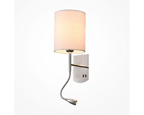 Дополнительное фото Гибкий светильник на стену Maytoni Bergamo MOD617WL-01CH: Купить в Интернет магазин освещения GCSVET.RU