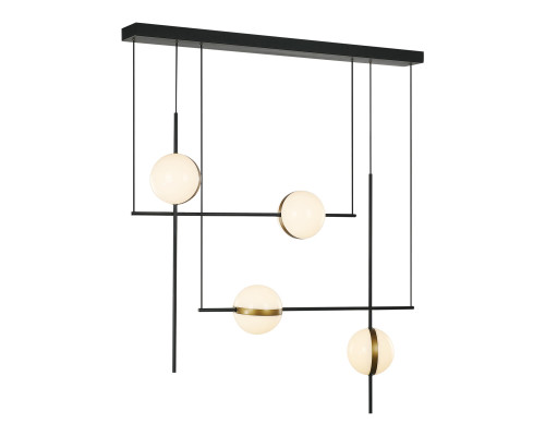 Основное фото Люстра подвесная Delight Collection MD2062-4B black/brass: Купить в Интернет магазин освещения GCSVET.RU