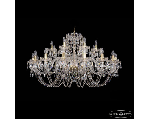 Основное фото Люстра подвесная Bohemia Ivele Crystal 1402/16+8/400 G: Купить в Интернет магазин освещения GCSVET.RU