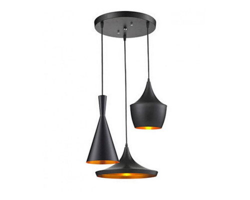 Основное фото Люстра подвесная Lumina Deco Foggi LDP 7712-3 BK: Купить в Интернет магазин освещения GCSVET.RU