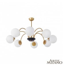 Люстра потолочная Arte Milano Napoli 312066/D940/8 BS/BK