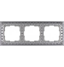 Рамка Werkel Antik на 3 поста матовый хром WL07-Frame-03 4690389145681