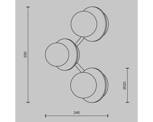 Дополнительное фото Настенный светильник Maytoni Ambre MOD331WL-L6BS3K: Купить в Интернет магазин освещения GCSVET.RU