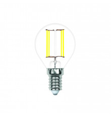 Филаментная лампа светодиодная Volpe E14 7W 3000K шар прозрачный LED-G45-7W/3000K/E14/CL/SLF UL-00008318