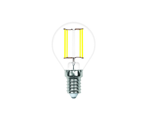 Основное фото Филаментная лампа светодиодная Volpe E14 7W 3000K шар прозрачный LED-G45-7W/3000K/E14/CL/SLF UL-00008318: Купить в Интернет магазин освещения GCSVET.RU