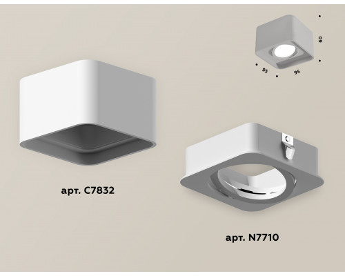 Дополнительное фото Светильник накладной Ambrella Light Techno XS7832010 (C7832, N7710): Купить в Интернет магазин освещения GCSVET.RU
