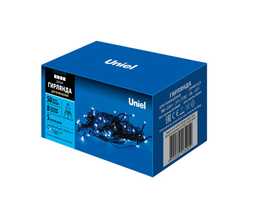 Дополнительное фото Светодиодная гирлянда Uniel (UL-00007305) белый ULD-S0500-050/DGA White IP20: Купить в Интернет магазин освещения GCSVET.RU