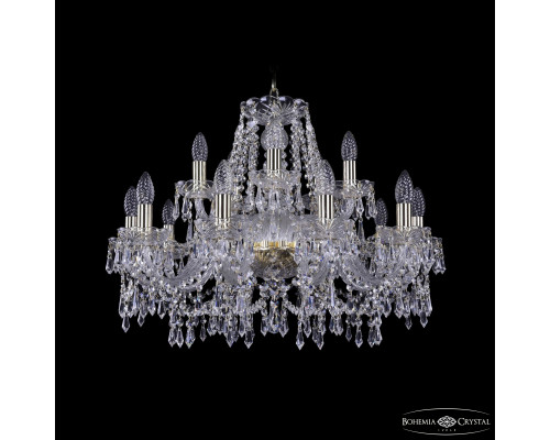 Основное фото Люстра подвесная Bohemia Ivele Crystal 1403/10+5/240 G: Купить в Интернет магазин освещения GCSVET.RU