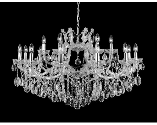 Дополнительное фото Люстра подвесная Crystal Lux Hollywood SP12+6 Chrome: Купить в Интернет магазин освещения GCSVET.RU