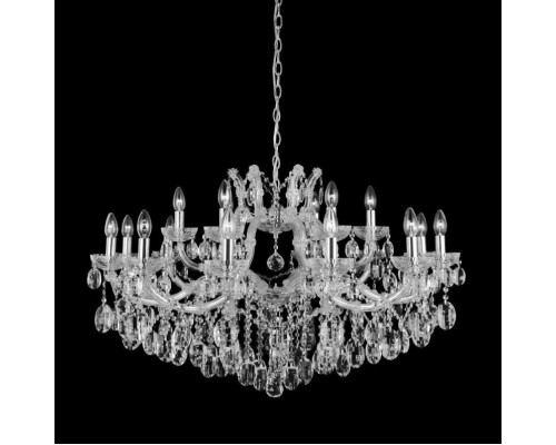 Основное фото Люстра подвесная Crystal Lux Hollywood SP12+6 Chrome: Купить в Интернет магазин освещения GCSVET.RU