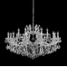 Основное фото Люстра подвесная Crystal Lux Hollywood SP12+6 Chrome: Купить в Интернет магазин освещения GCSVET.RU