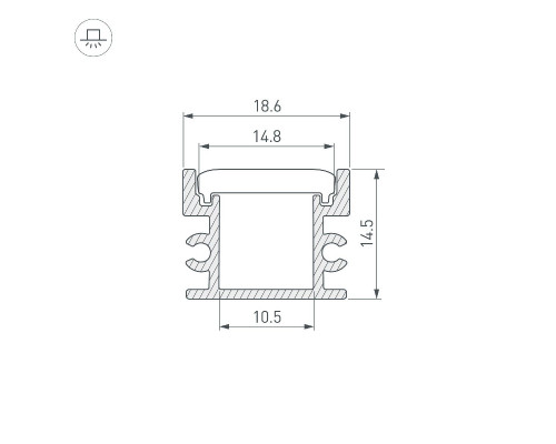 Дополнительное фото Профиль Arlight FLOOR18-H15-3000 ANOD 045670: Купить в Интернет магазин освещения GCSVET.RU