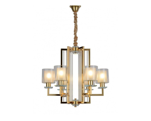 Основное фото Подвесная люстра Lumina Deco Manhattan LDP 8012-6 F.GD: Купить в Интернет магазин освещения GCSVET.RU