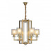 Основное фото Подвесная люстра Lumina Deco Manhattan LDP 8012-6 F.GD: Купить в Интернет магазин освещения GCSVET.RU
