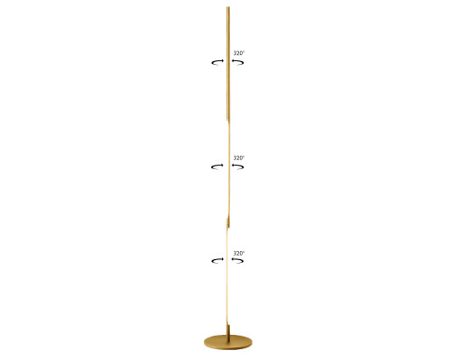 Дополнительное фото Напольный светильник Crystal Lux Largo LARGO PT25W GOLD: Купить в Интернет магазин освещения GCSVET.RU