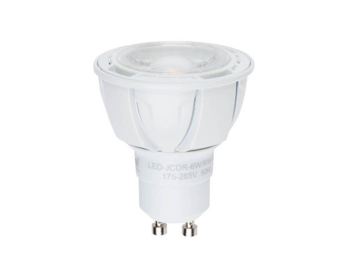 Основное фото Светодиодная лампа для диммера (UL-00003988) Uniel GU10 6W 4000K матовая LED-JCDR 6W/NW/GU10/FR/DIM PLP01WH: Купить в Интернет магазин освещения GCSVET.RU