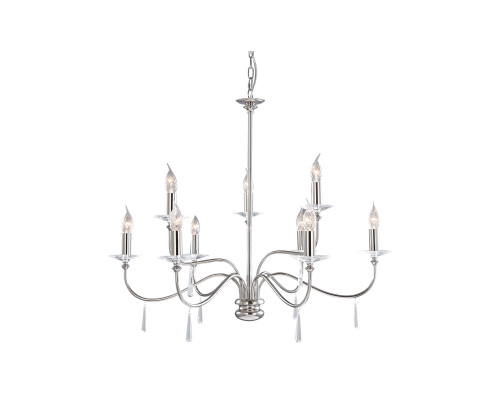 Основное фото Люстра подвесная Elstead Lighting Finsbury park FP9-POL-NICKEL: Купить в Интернет магазин освещения GCSVET.RU