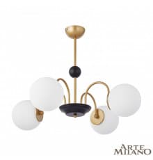 Люстра потолочная Arte Milano Napoli 312066/D700/4 BS/BK