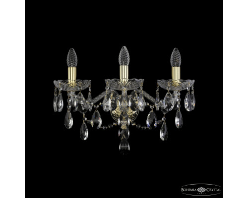 Основное фото Настенный светильник Bohemia Ivele Crystal 1415B/3/200/XL G: Купить в Интернет магазин освещения GCSVET.RU
