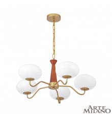 Люстра подвесная Arte Milano Napoli 310166/D680/5 BS/WD