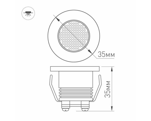 Дополнительное фото Светильник мебельный Arlight LTM-R35WH 1W White 30deg 020751: Купить в Интернет магазин освещения GCSVET.RU