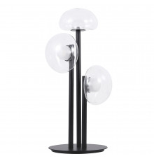 Лампа настольная Crystal Lux BOSQUE LG3 BLACK/TRANSPARENT