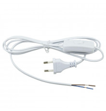 Шнур сетевой с вилкой и выключателем (UL-00004428) Uniel UCX-C10/02A-170 White