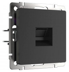 Розетка Werkel Ethernet RJ-45 черный матовый W1181008 4690389156946